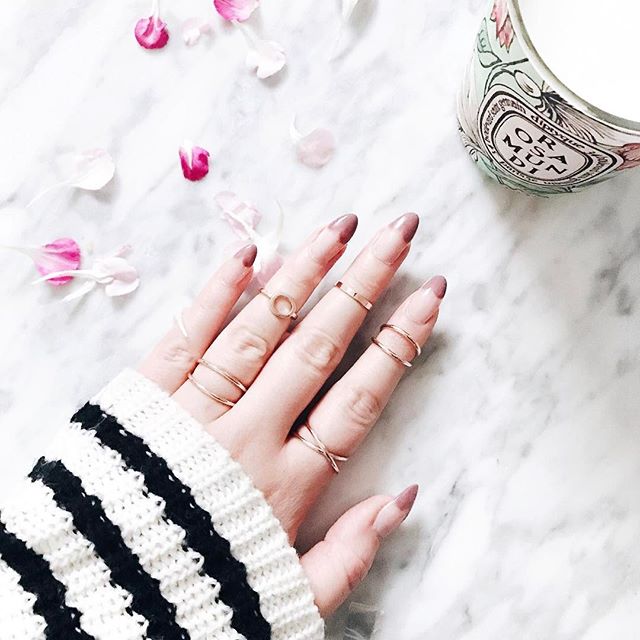 Got my nails did! Planning ahead for V-day with these super cute &amp; subtle heart tips courtesy of @powderbeautyboutique. They even mixed this shade for me specifically because I'm the pickiest person alive 🙋🏼
